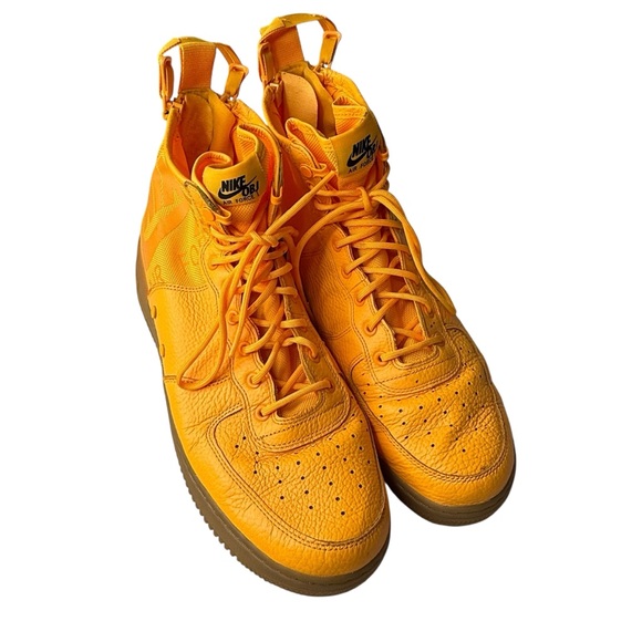 Nike SF Air Force 1 Mid Odell Beckham Laser Orange Gum 917753‎ Mens 13